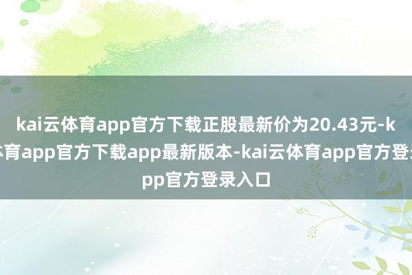 kai云体育app官方下载正股最新价为20.43元-kai云体育app官方下载app最新版本-kai云体育app官方登录入口